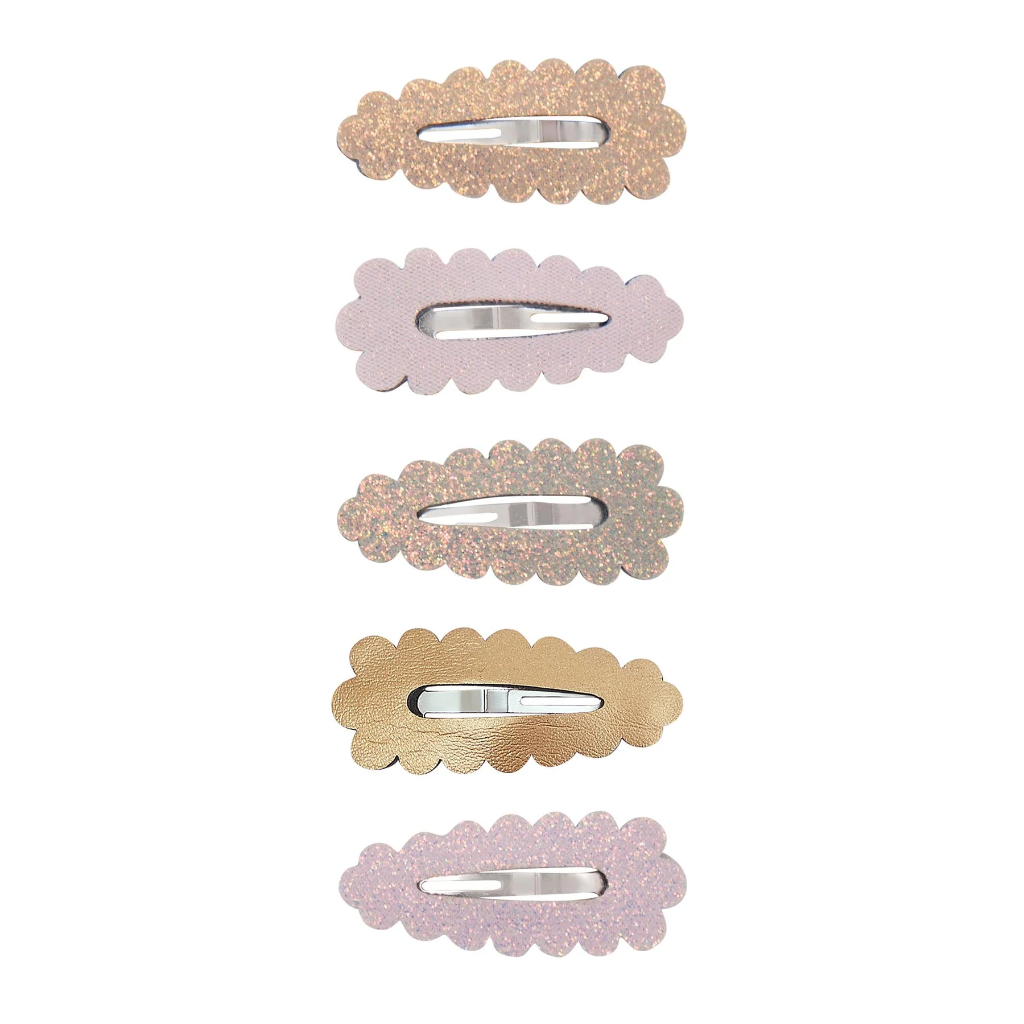 Mimi & Lula | Haarspeld Dreamwish Scalloped Mini Hair Clips 5-pack