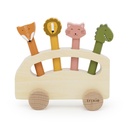 Trixie | Auto Pop Up Bus Hout 18x6x17cm