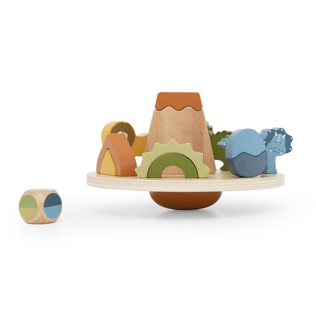 Trixie | Educatief Speelgoed Balansspel Mr Dino Hout 17x3cm +3jr