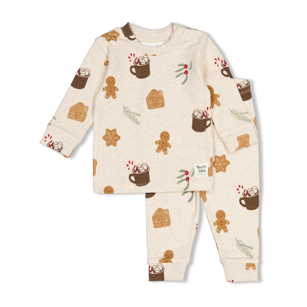 Feetje | Pyjama Cosy Cookie Premium Sleepwear Offwhite Melange