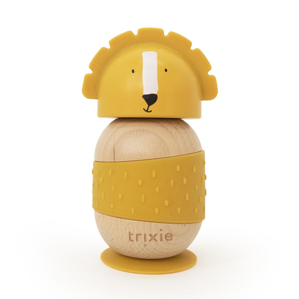 Trixie | Stapelpyramide Tuimelstapelaar Hout Assortiment Ø6x13cm