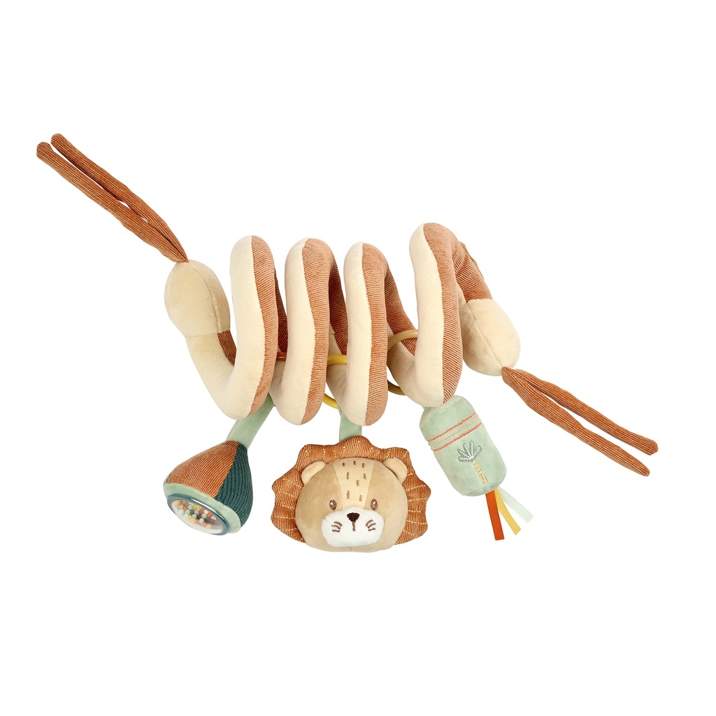 Nattou | Activiteitenspiraal Gina & Leon Leeuw Leon 25 cm