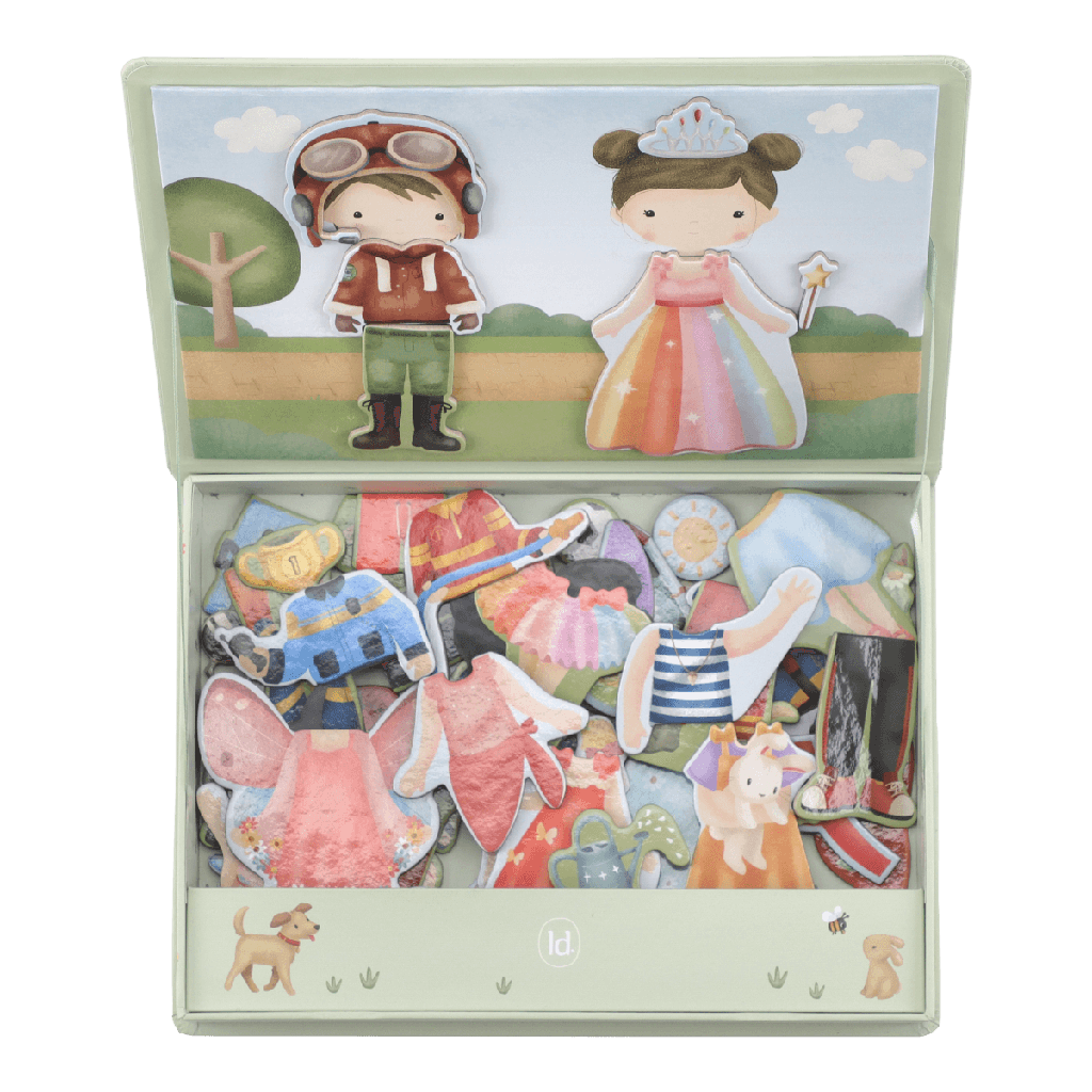 Little Dutch | Magnetisch Speelbord Jim & Rosa Magnetisch Speelbord Karton +36m