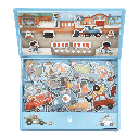 Little Dutch | Magnetisch Speelbord Jim's Voertuigen Magnetisch Speelbord Karton +36m
