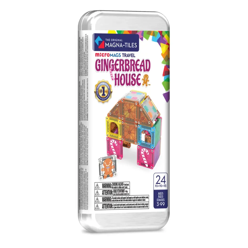 Magna-Tiles | Magnetische Blokken Travel Set Micromags Ginger Bread 24-delig