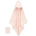 Bemini | Badcape Badstof met Washandje Rosa 90x90cm       