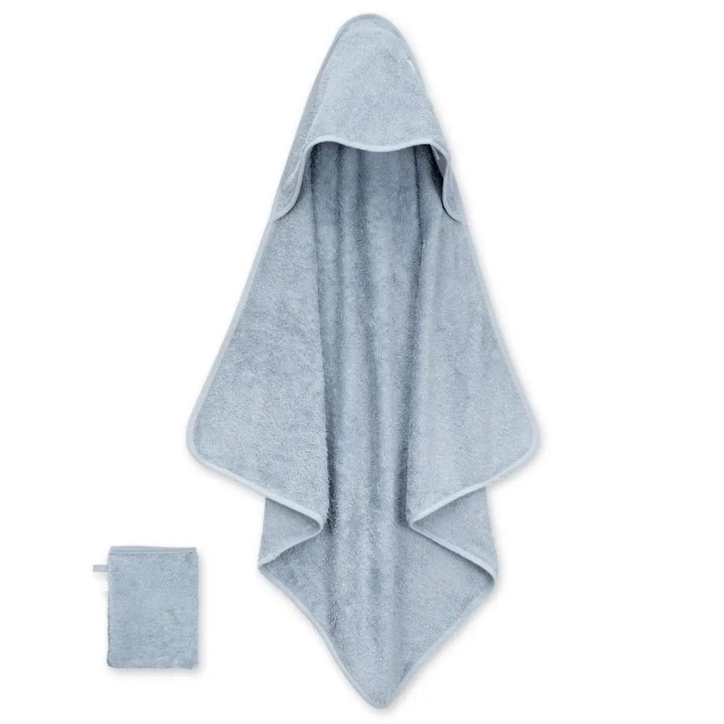 Bemini | Badcape Badstof met Washandje Stone 90x90cm  