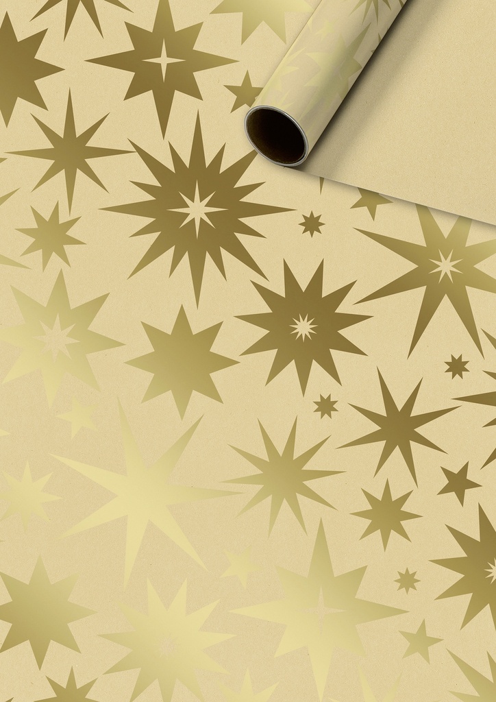 Stewo | Geschenkpapier Rol Helly Goud 70x200cm