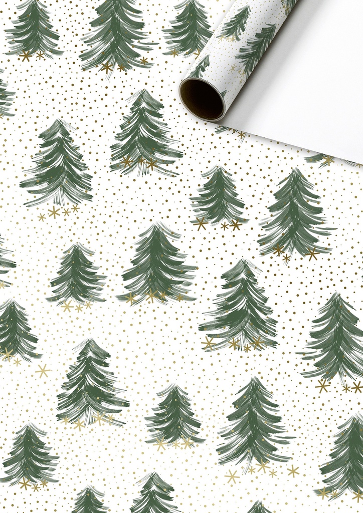 Stewo | Geschenkpapier Rol Inverno Vert Fonce 70x200cm 
