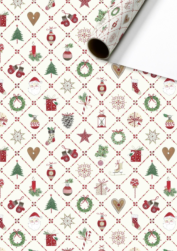 Stewo | Geschenkpapier Rol Kirsten Beige 70x200cm 