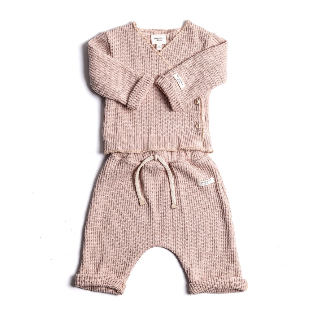 Bamboom | Outfit Girls Overslag Pink