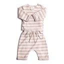 Bamboom | Outfit Girls Overslag Stripe Pink 