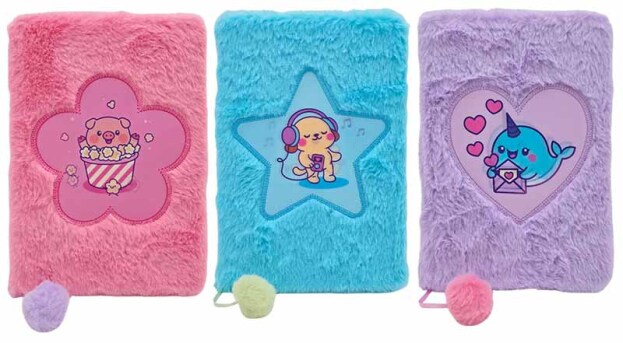Cutie Crew | Notitieboek Plush Assortiment