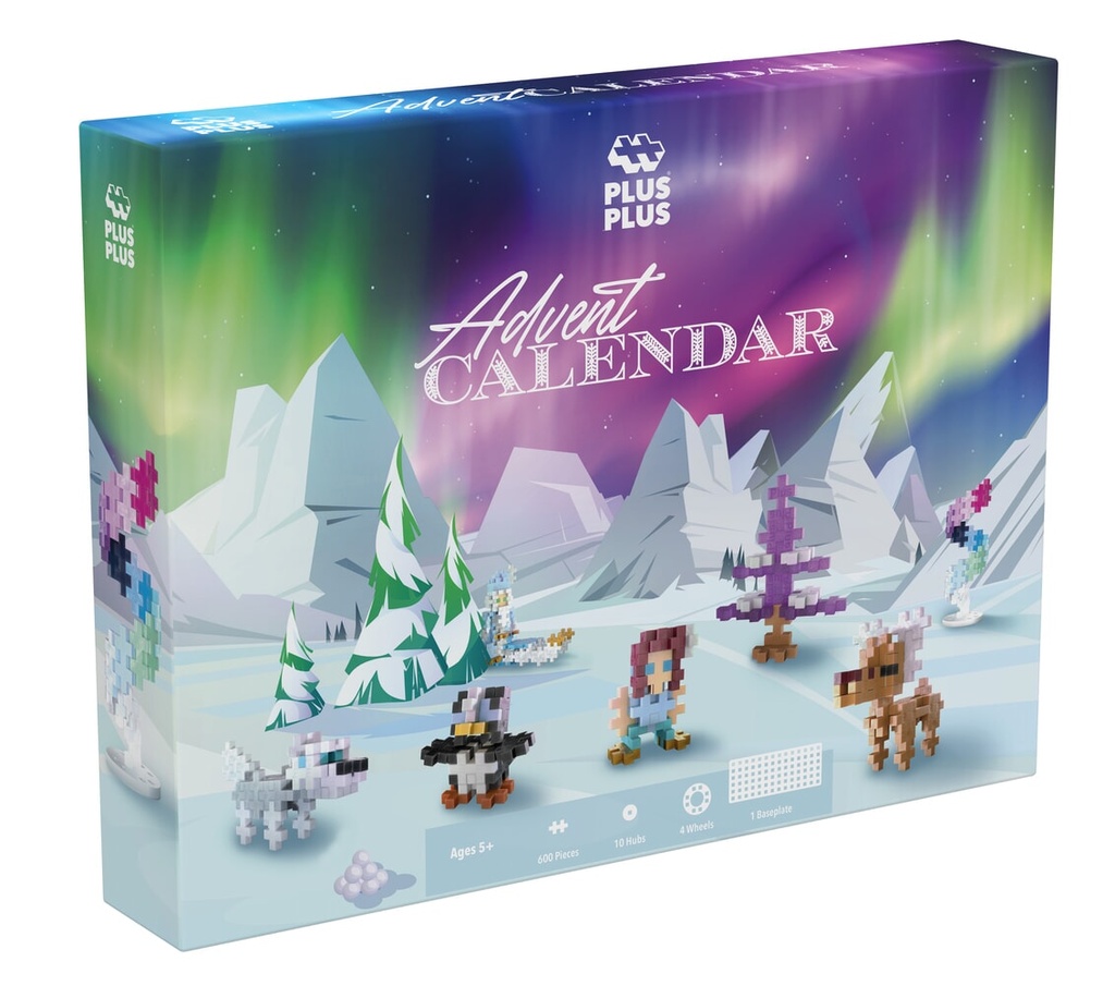 Plus-Plus | Adventkalender Santa's Northern Lights Adventure