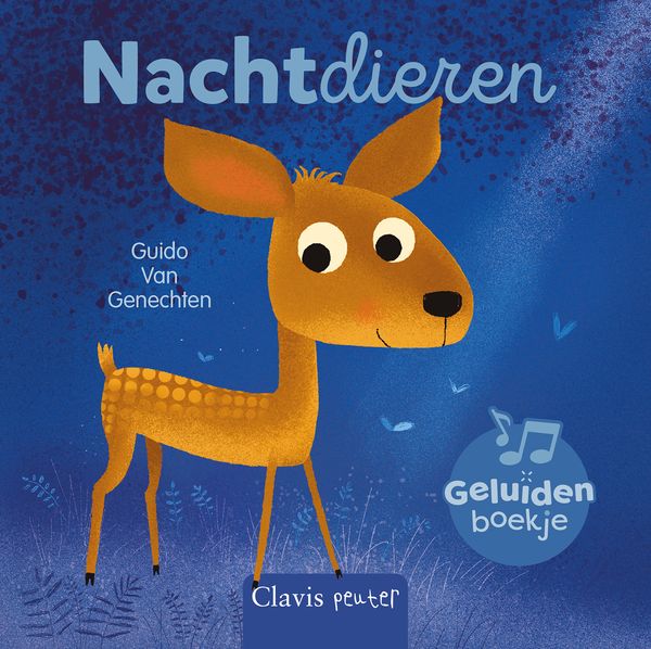 Clavis | Boek "Nachtdieren" Geluidenboek - Guido Van Genechten