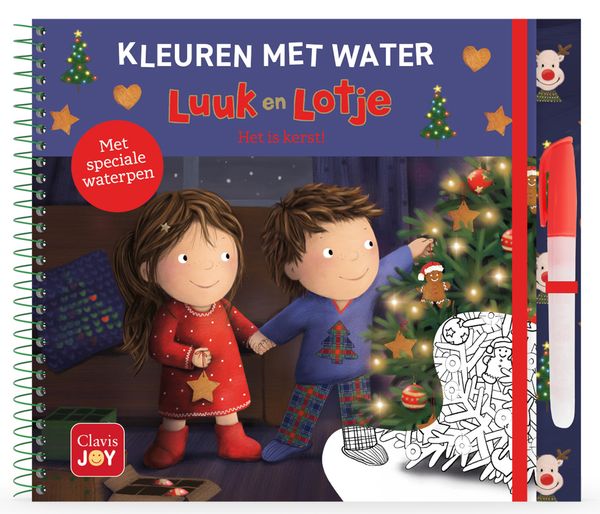 Clavis | Boek "Het is Kerst met Luuk en Lot" Kleuren Met Water - Ruth Wielockx