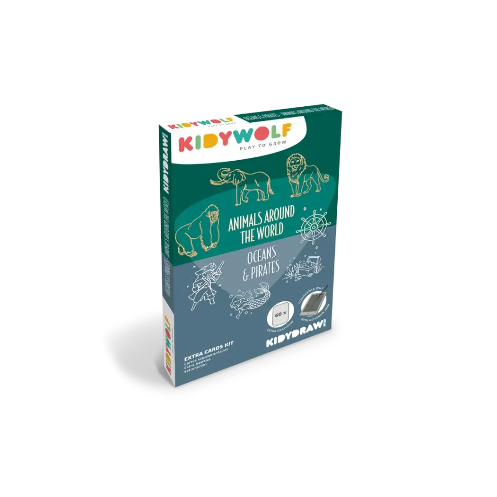 Kidywolf | Navulling Kidydraw Mini "Dieren over de hele wereld" en "Oceanen & Piraten"