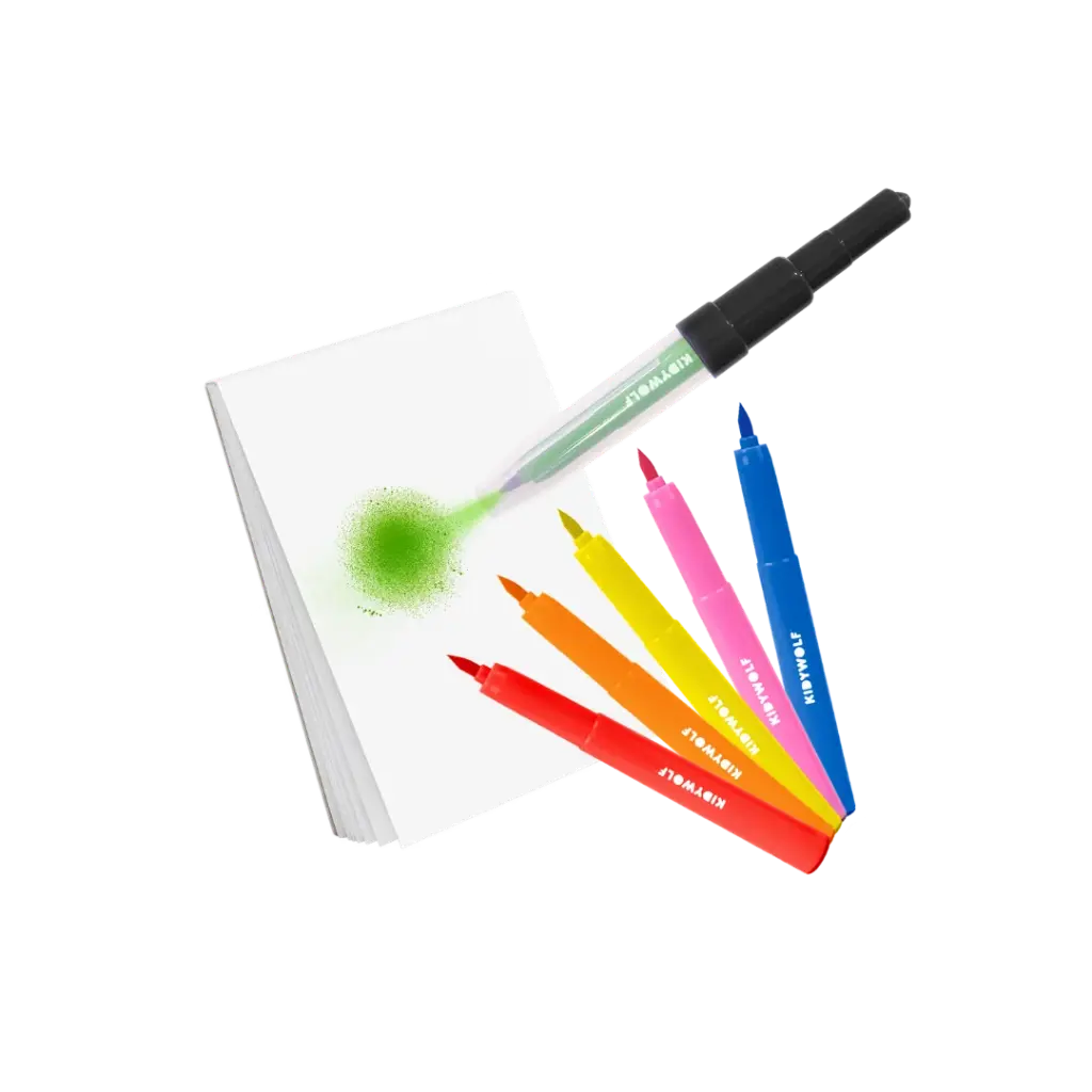 Kidywolf | Tekenset Kidydraw Kit Blow Pen
