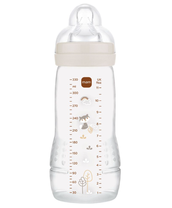 MAM | Breedhalsfles Easy Active PP Grijs +4m 330ml 