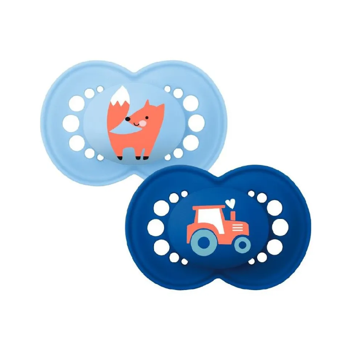 MAM | Fopspeen Original Silicon Blauw 6-16m