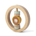 Trixie | Rammelaar Mr. Lion Hout Rond Geel Ø9cm