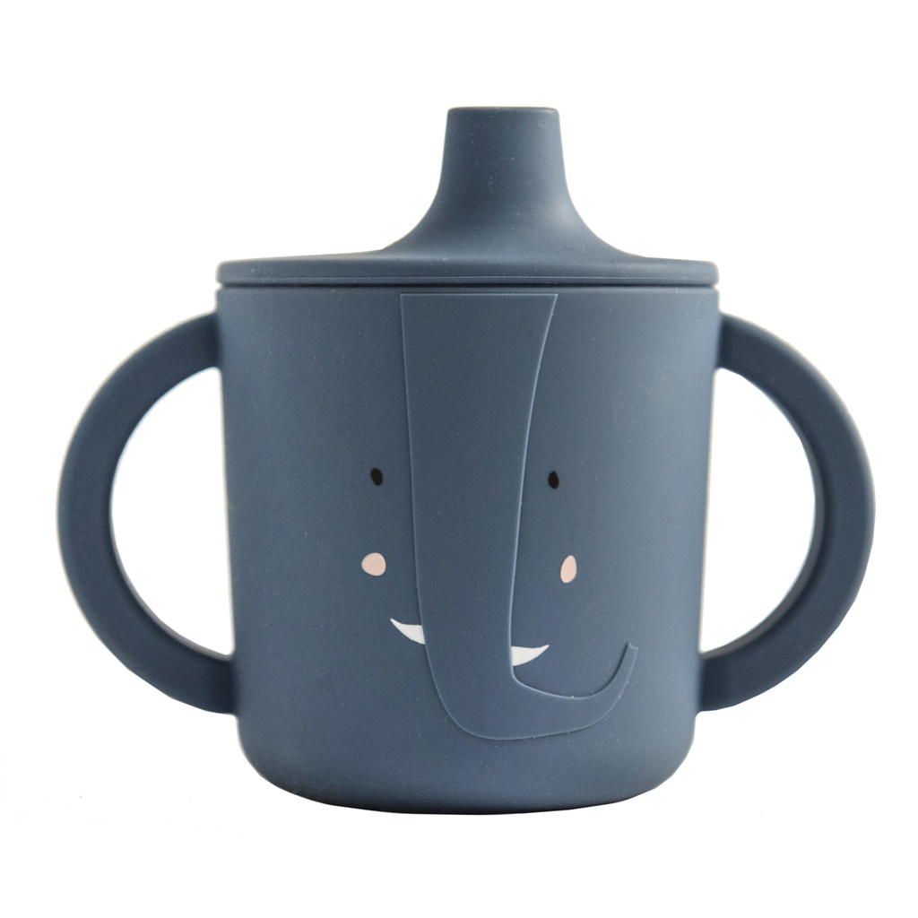 Trixie | Drinkbeker Mrs. Elephant Tuitbeker Siliconen Blauw 200ml