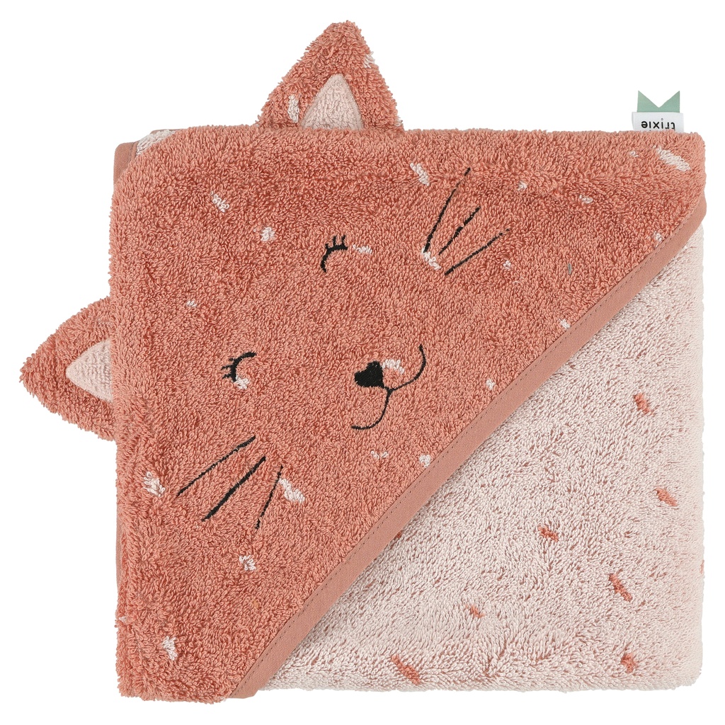 Trixie | Badcape Mrs. Cat Roze 75x75cm
