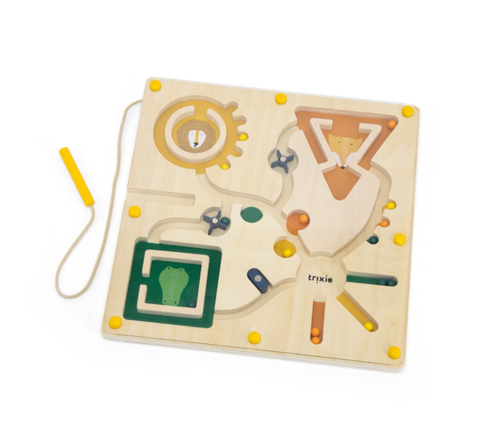 Trixie | Educatief Speelgoed Magnetisch Doolhof Hout 25x2,1x27,5cm