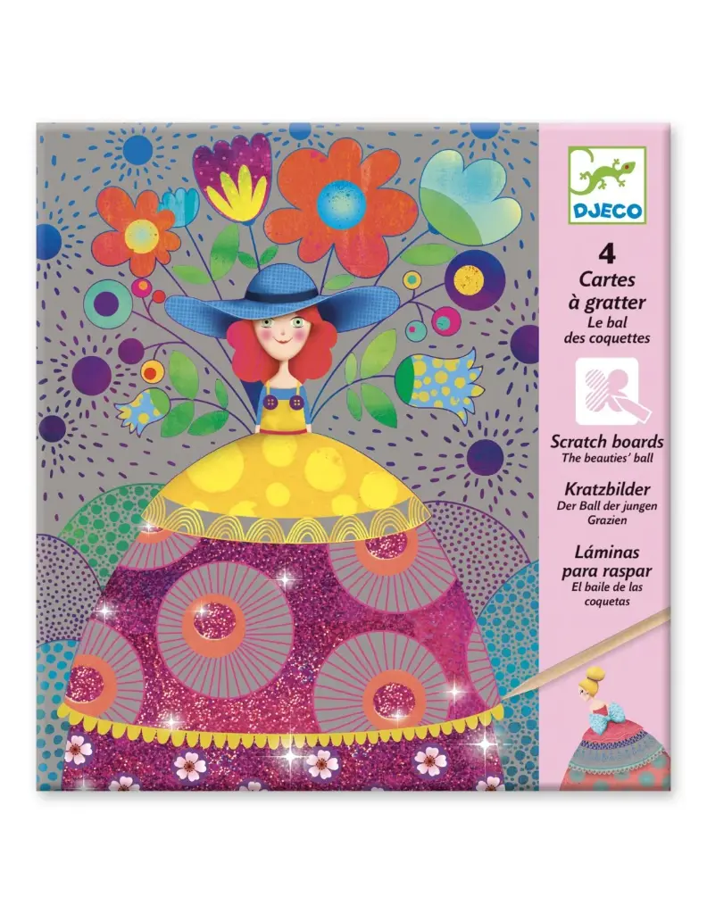 Djeco kraskaarten Het bal der schoonheden 6-10 jr
