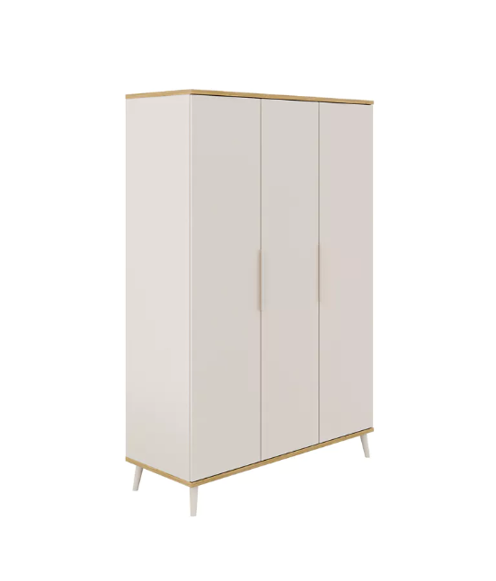 Paidi | Kast Hazel 3-deurs Soft Close Cashmere Beige/Oak Montana Imitation 130,4x198x52,4cm