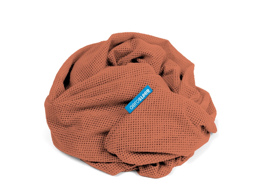 HOESLAKEN, Sleep Safe, 70x140cm, red redwood, bruin, vr babybed 70x140, uni, Fitted Sheet, polyester, 1 stuk(s)