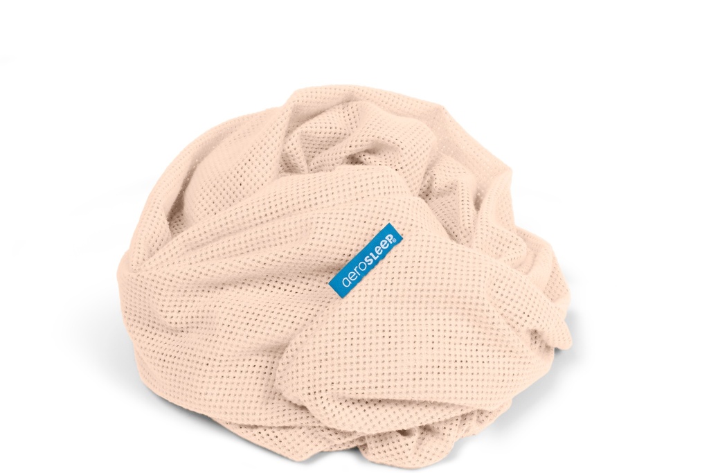 Aerosleep | Hoeslaken Sleep Safe Fitted Sheet Polyester Peach 70x140cm