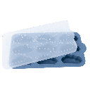 BEWAARPOTJE, Yummy Tray, denim, blauw, siliconen/kunststof, 1x 270 ml, 9 porties van 30ml