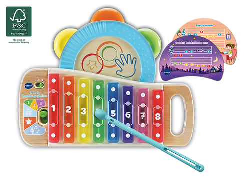 Vtech | Muziekinstrument 2in1 Regenboogxylofoon Multikleur +18M