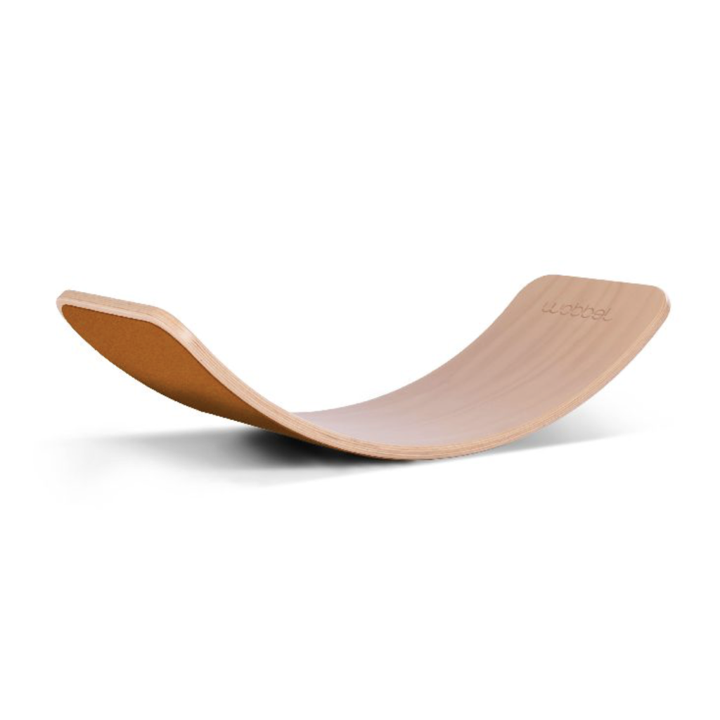 Wobbel | Balansbord Original Roest Wolvilt- Blank Gelakt +0m