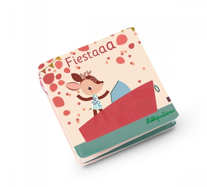 BADSPEELGOED, Magisch badpaneel, Fiesta, rood, feest, kunststof, vanaf 12 maanden