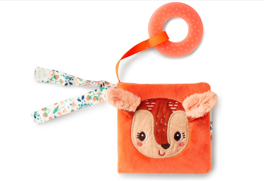 Lilliputiens | Maxi-Cosi Hanger Stella Kijk- Activiteitenboekje Bruin Textiel +6M