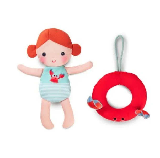 Lilliputiens | Badspeelgoed Badpopje Axelle Rood/Blauw Textiel