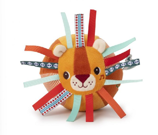 Lilliputiens | Bal Jack Oranje Leeuw Textiel +6M 