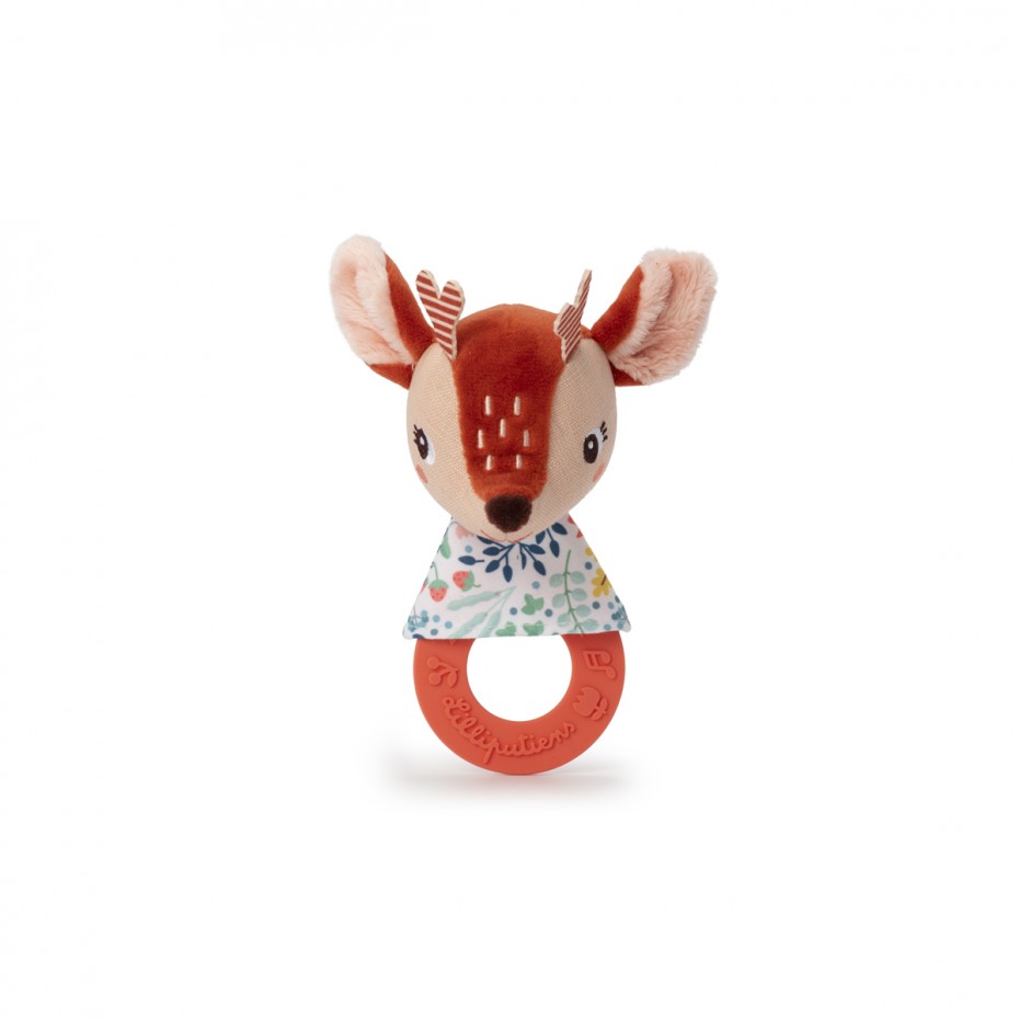 Lilliputiens | Rammelaar/Bijtring Stella Siliconen/Textiel +0m
