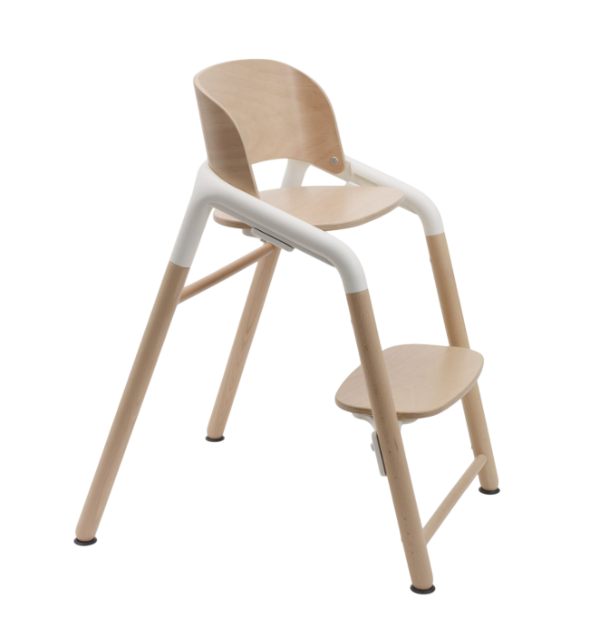 Bugaboo | Eetstoel Giraffe Base Neutral wood/white