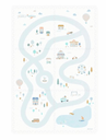 PUZZELMAT, EEVAA, village, 2 in 1 Puzzle Mat & Storage Box, ao stratenplan/aop over motief, kunststof, vanaf 0 maand