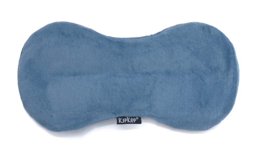 Kipkep | Warmtekussen Woller Denim Blue Vlaszaad Vulling 14x29cm