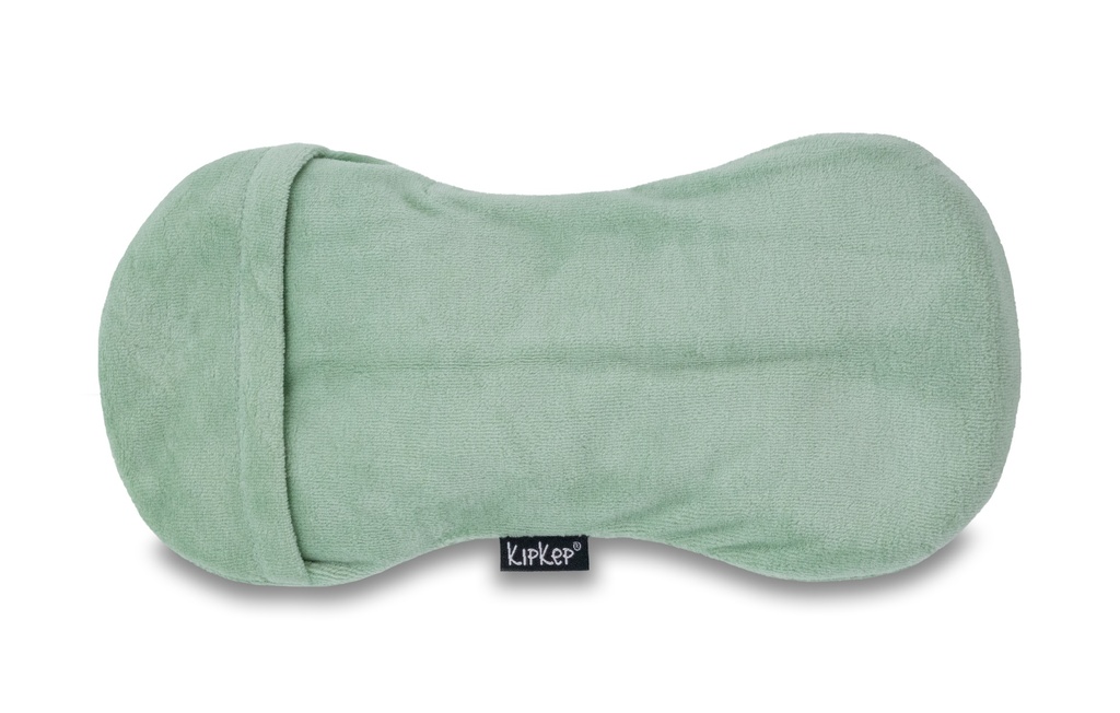 Kipkep | Warmtekussen Woller Pale Green Vlaszaad Vulling 14x29cm