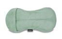 WARMTEKUSSEN, Woller Deluxe, pale green, vorm zandloper, vlaszaad vulling, fluffy hoes, 14x29cm, 2022