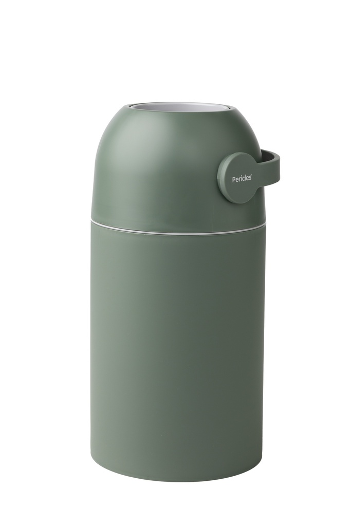 LUIEREMMER, Magic, moss, groen, uni, kunststof, 49x25cm, werkt met universele afvalzak, vr 25 luiers, draaihendel