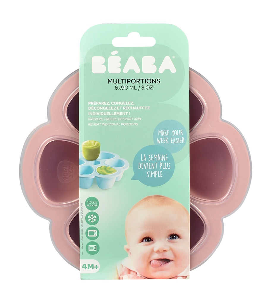 Beaba | Bewaarpotje Multi Portions Pink 6x90ml 