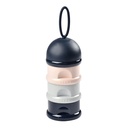 MELKPOEDERDOOSJE, dark blue/grey/pink, 3 compartiment(en) voor elk 9 schepjes melkpoeder, 2020