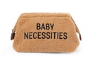 TOILETTAS, Baby Necessities Teddy, beige, bruin, uni/print baby necessities, 27x15x13cm, teddy, rits