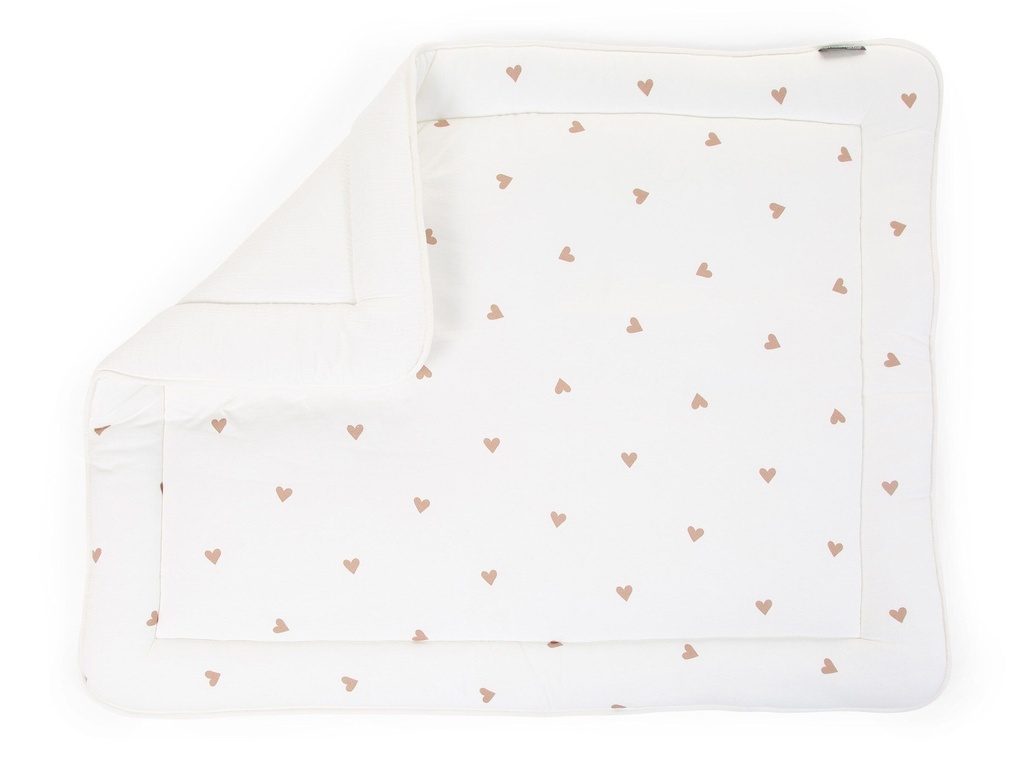 PARKLEGGER, 75x95cm, hearts, all over hartjes motief/uni, jersey/tetra, kadermodel